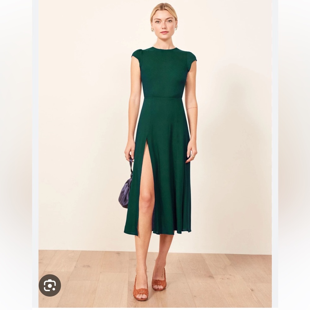 Reformation Gavin Dress | emerald | size 2